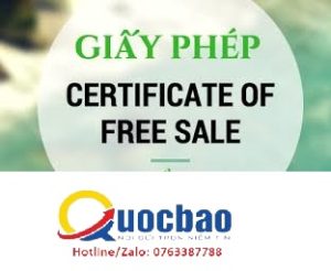 Giấy phép công bố lưu hành sản phẩm