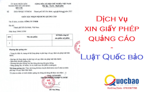 Giấy phép quảng cáo