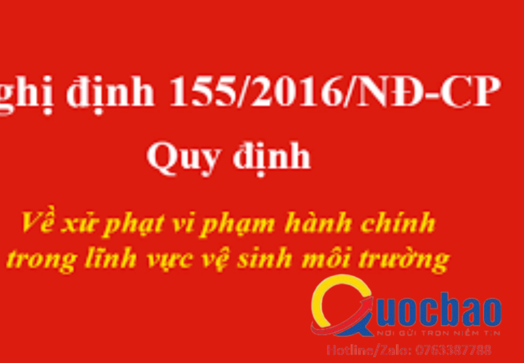 Nghị định 155 về xử phạt môi trường