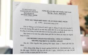 Học chứng chỉ Tập Huấn vệ sinh an toàn thực phẩm ở đâu? 1 attp