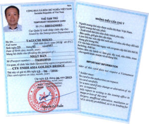 Mẫu NA6 công văn và Đơn xin cấp thẻ tạm trú