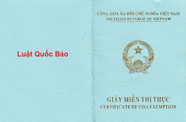 Giấy miễn thị thực cho người nước ngoài vào Việt Nam 5 năm 1 visa11
